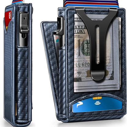Slim Aluminum Wallet with RFID Protection