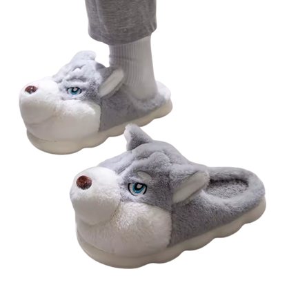 Soft and Comfortable Plush Dog Slippers