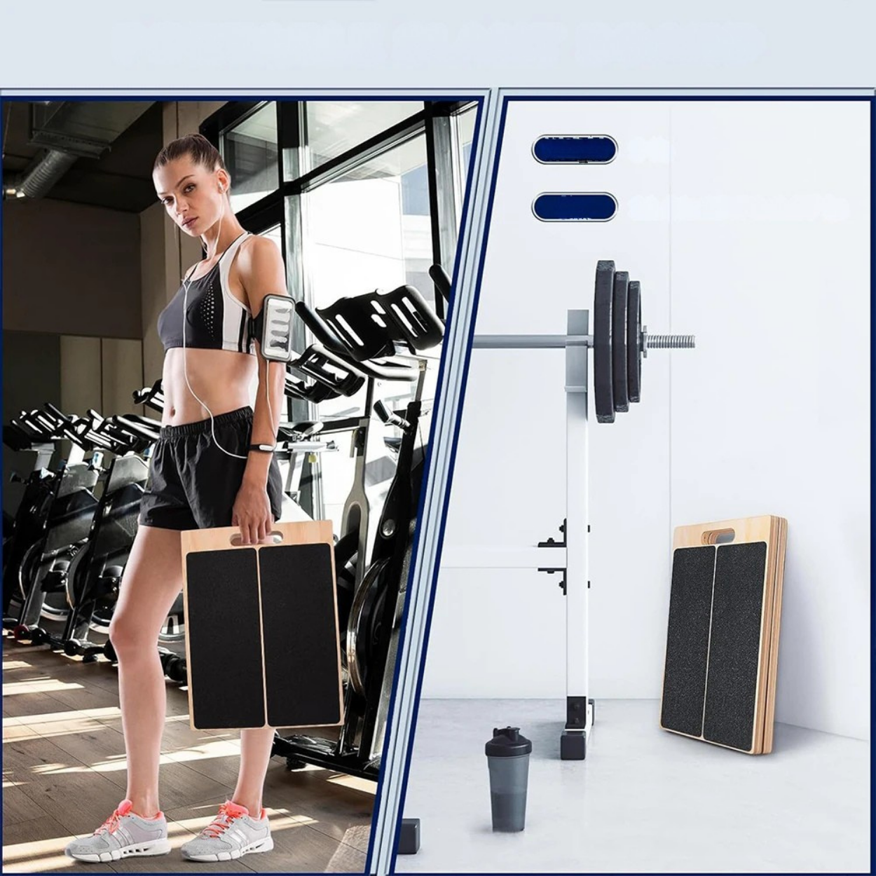 Adjustable Wooden Incline Board for Stretching and Muscle Strengthening