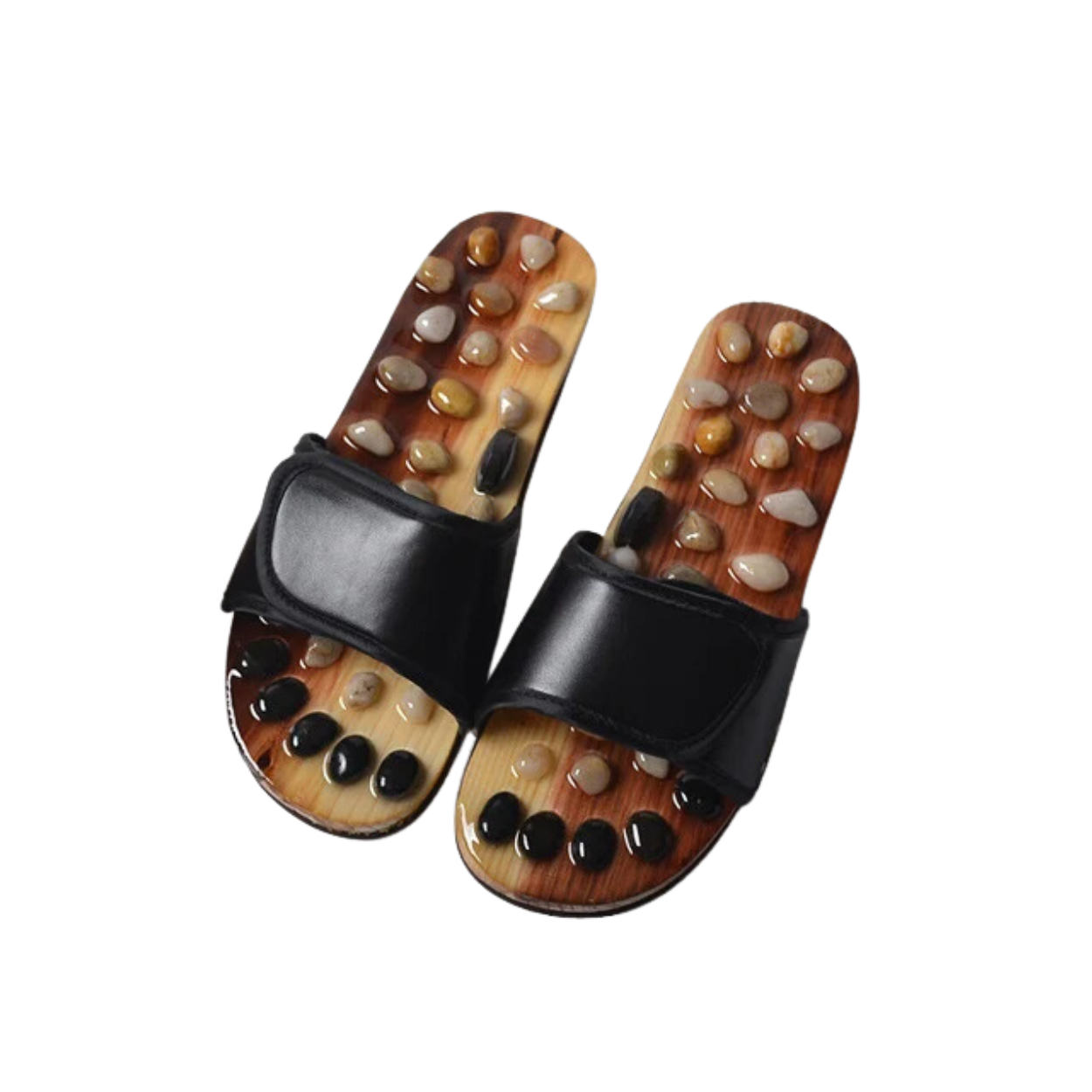 Foot Massage Sandals with River Stones
