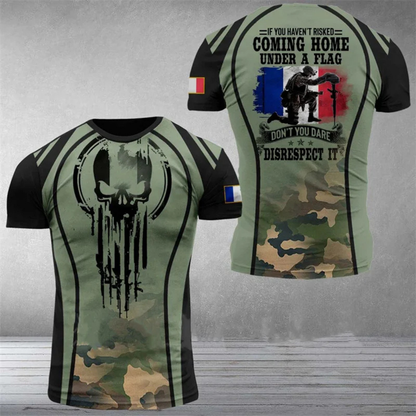 Men's Military Style Camouflage Army T-Shirt