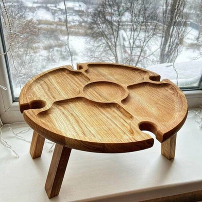 Elegant Design Wooden Snack Table