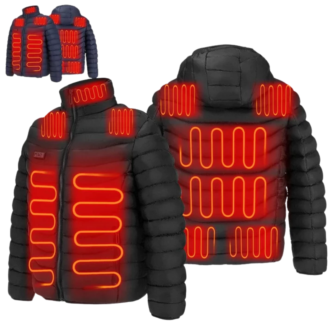 Reversible Electric Heated Jacket for Men and Women