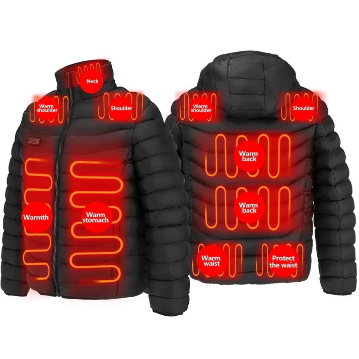 Reversible Electric Heated Jacket for Men and Women