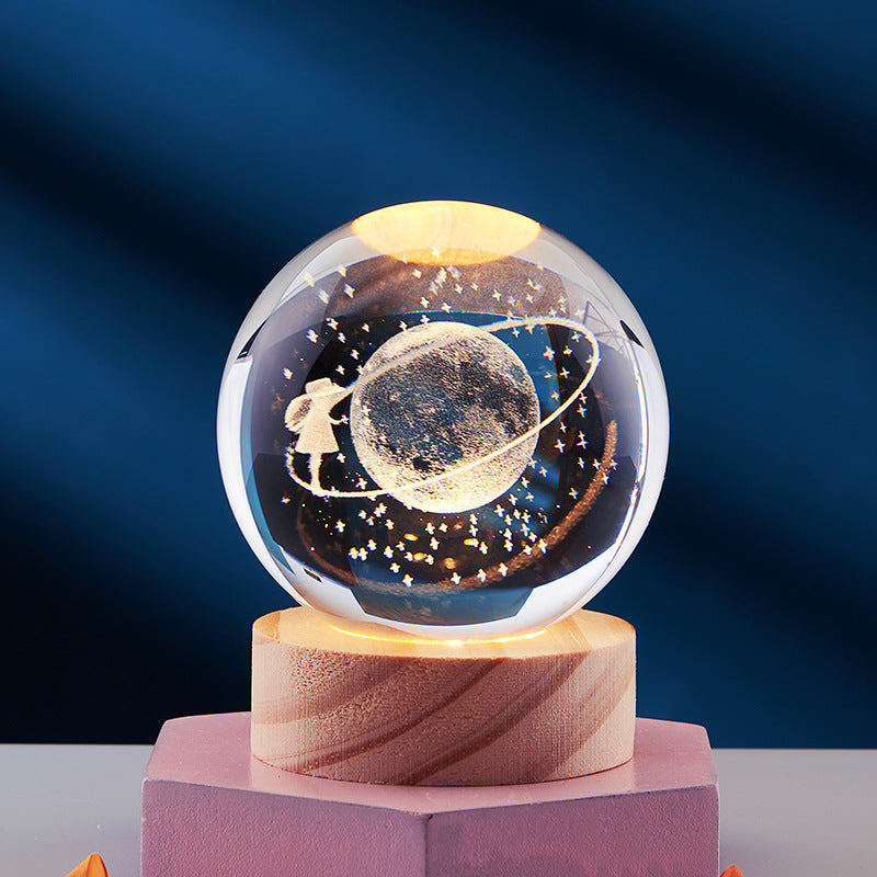 Elegant Crystal Night Lamp