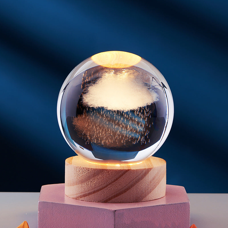 Elegant Crystal Night Lamp