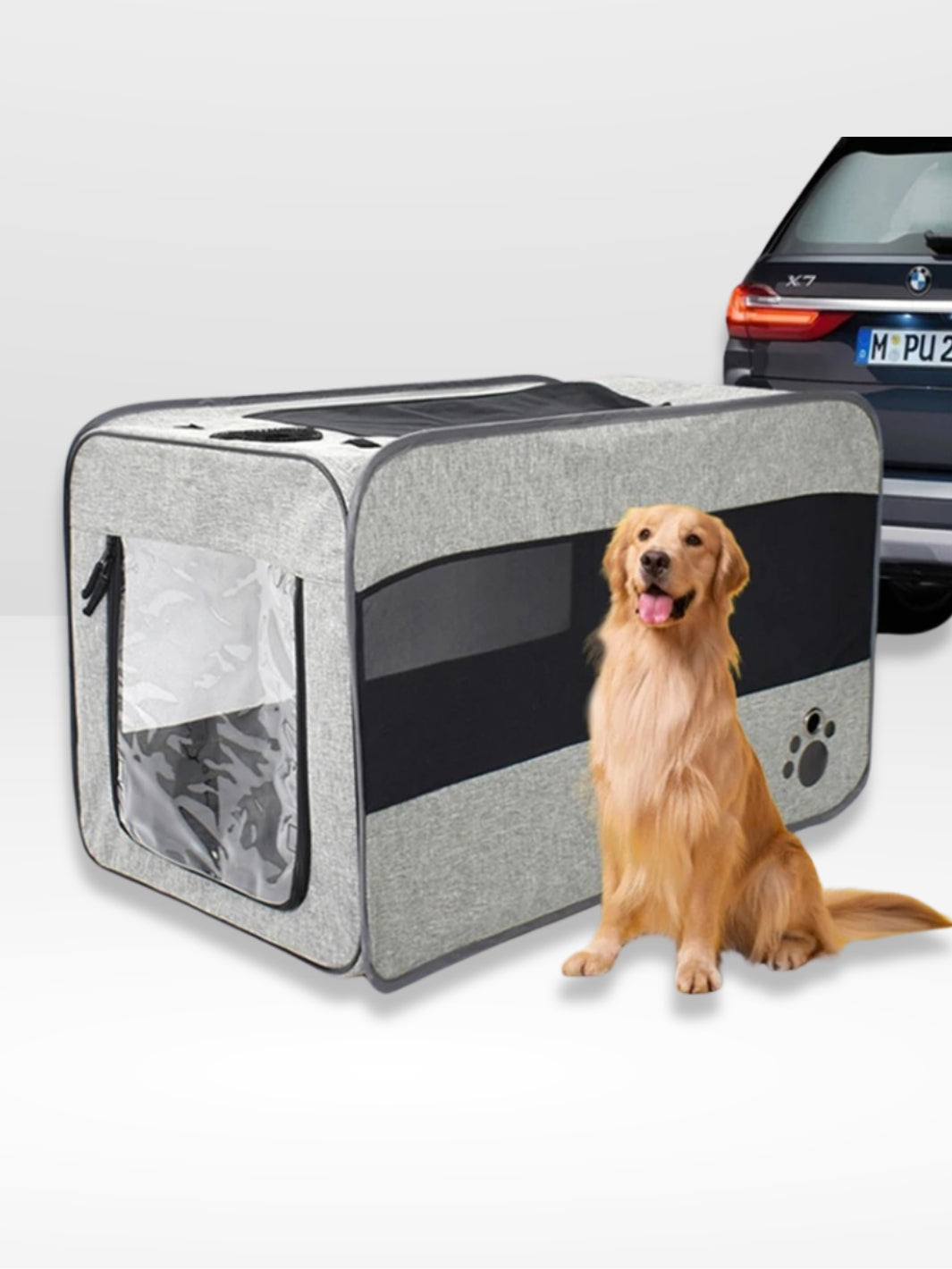 Lightweight and Safe Dog Car Transport Cage