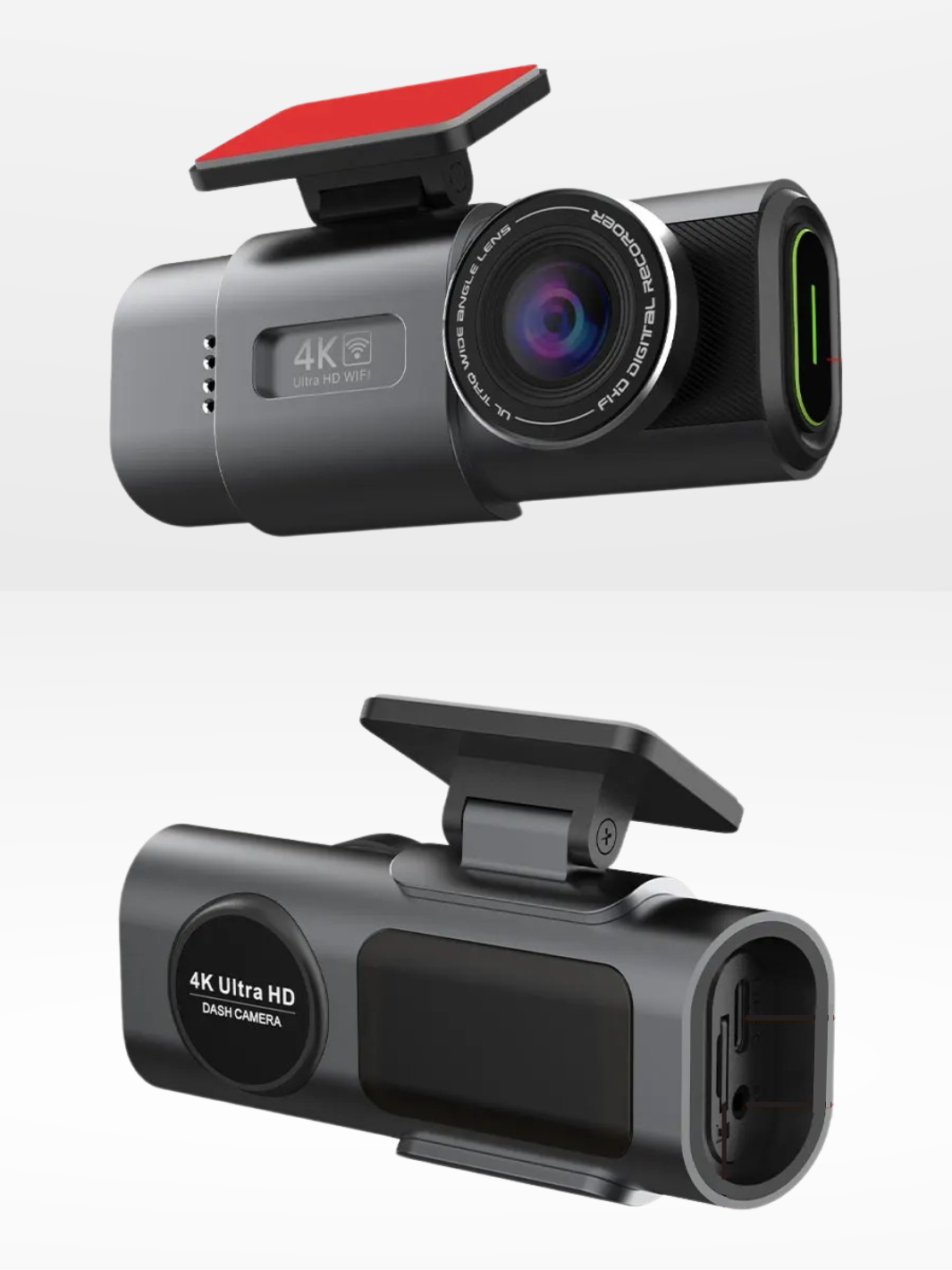 4K Full HD Car Camera with Continuous Recording