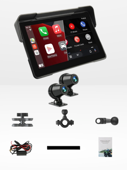 Waterproof Universal Motorcycle GPS Screen for CarPlay