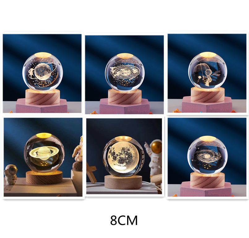 Elegant Crystal Night Lamp