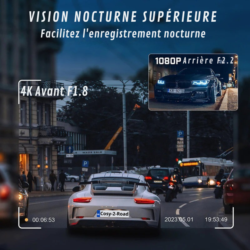 4K HD Car Camera with Continuous Recording