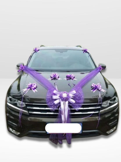 Elegant and Romantic Wedding Car Decoration