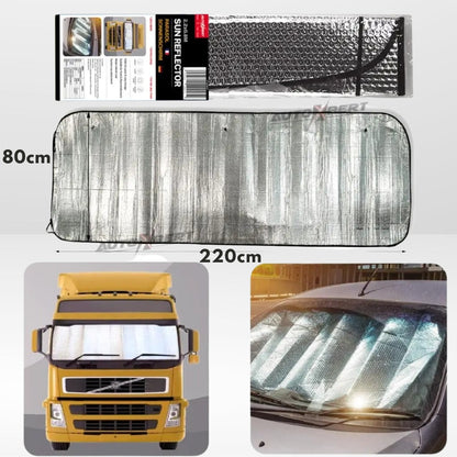 Black Car Sunshade with Cool Ride Logo