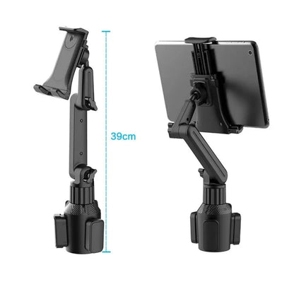 Tablet Holder with Adjustable Cup Holder