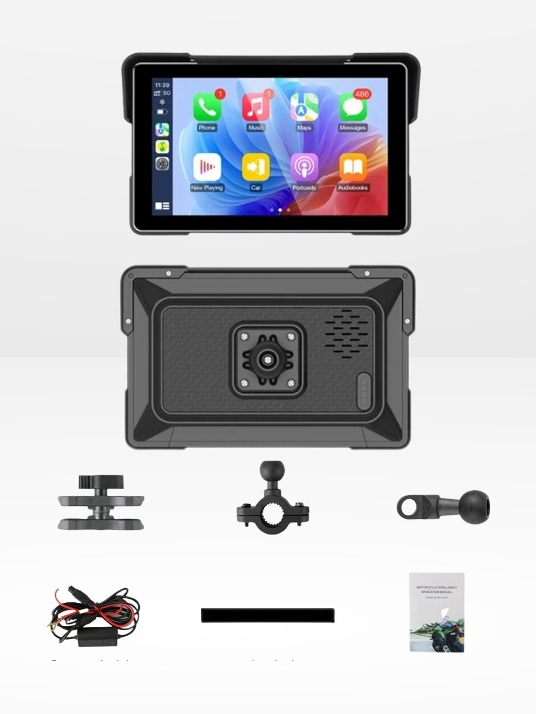 Waterproof Universal Motorcycle GPS Screen for CarPlay