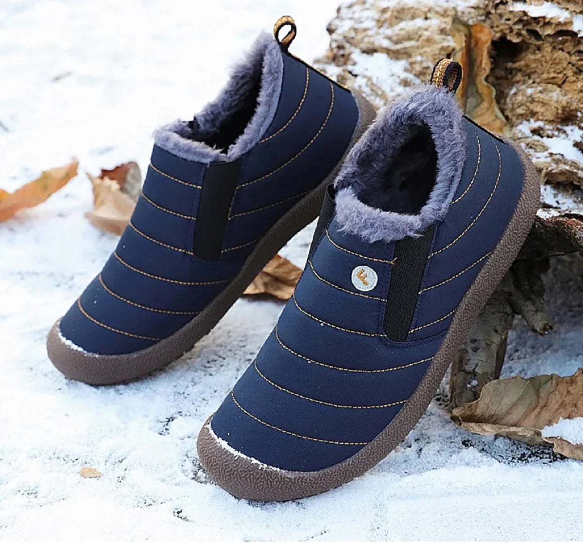 Men's Winter Polar Fleece Slippers Soft, Warm, and Non-Slip