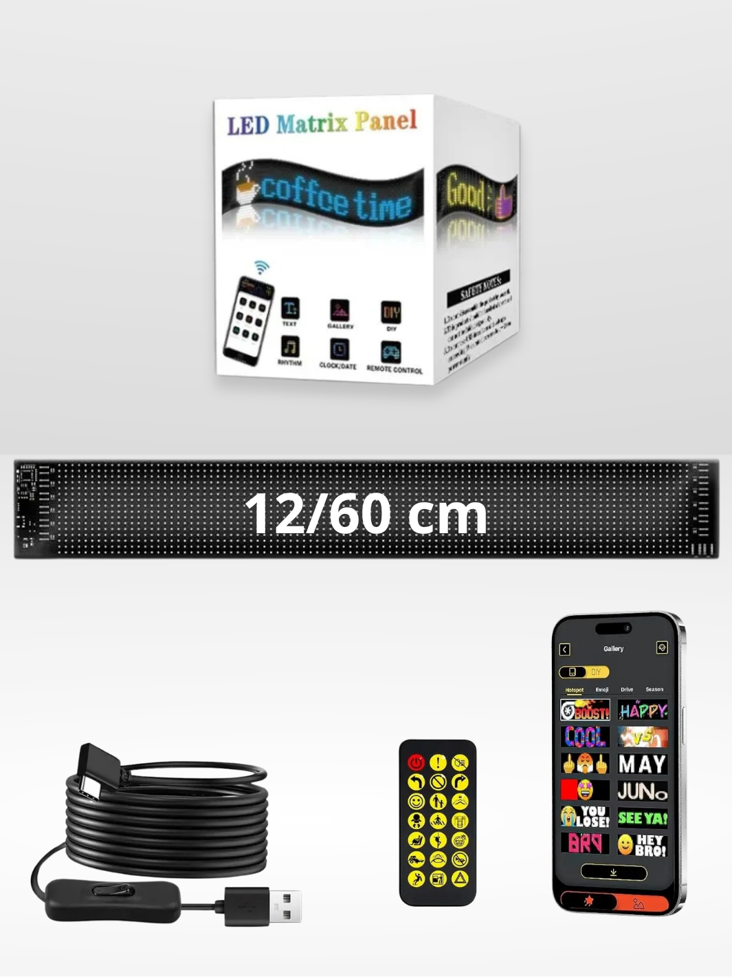 Customizable and Adjustable Car LED Panel