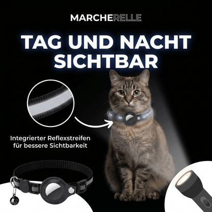 Macherelle™ – GPS Collar for Cats No Subscription | Compatible with iOS & Android