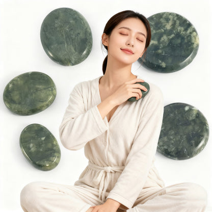 Hot Massage Stones Made of Natural Jade