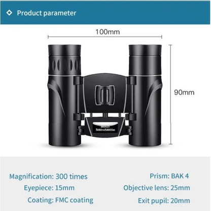 Marcherelle™ – Long-Range Binoculars 900x25 with High-Clarity Bak4 Optics