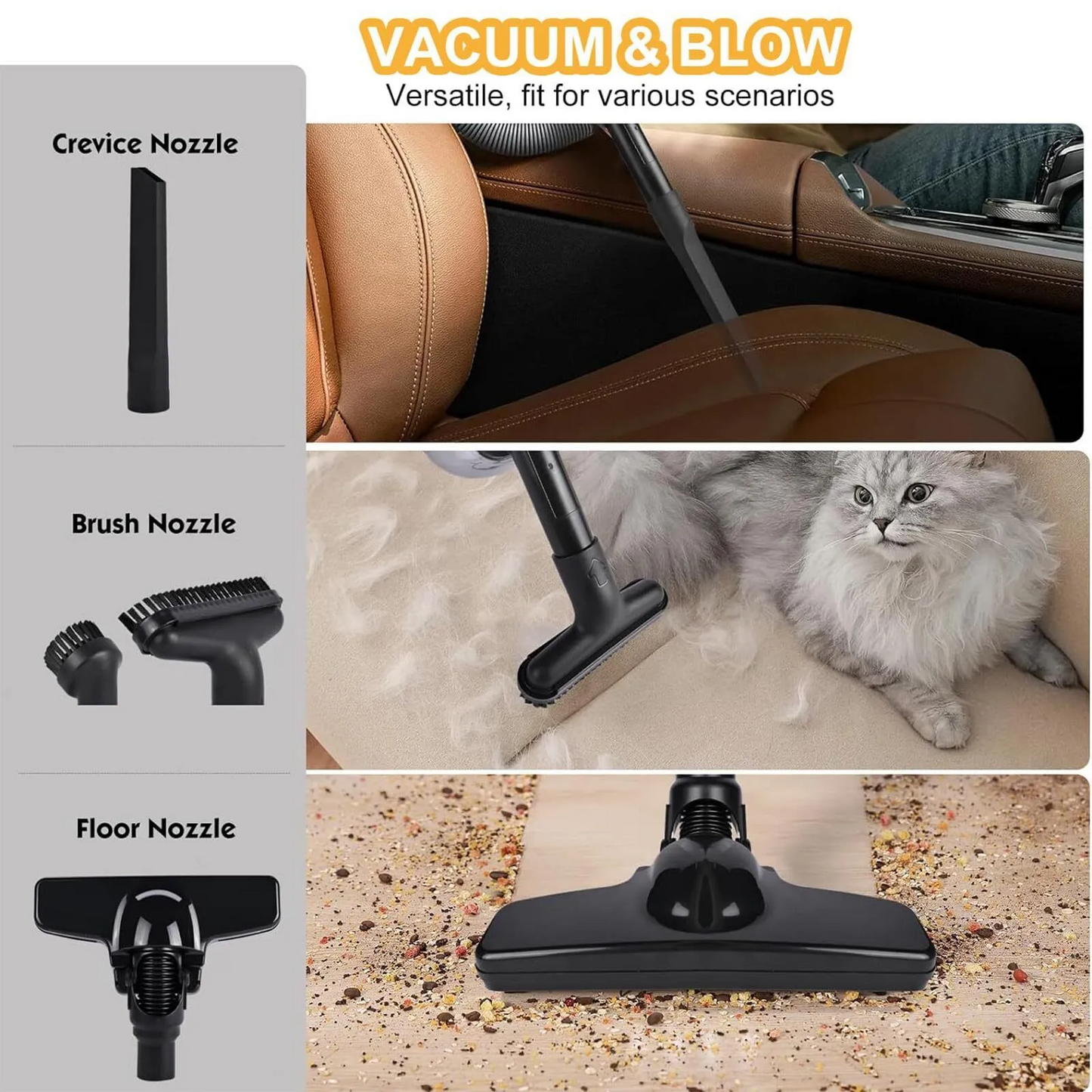 Marcherelle™ – Powerful Cordless Vacuum Cleaner for Versatile Cleaning