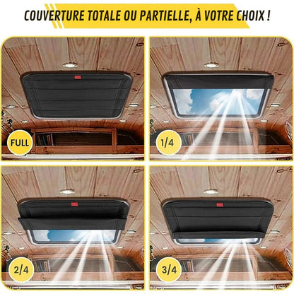 Rolled and Stylish Caravan Window Shade