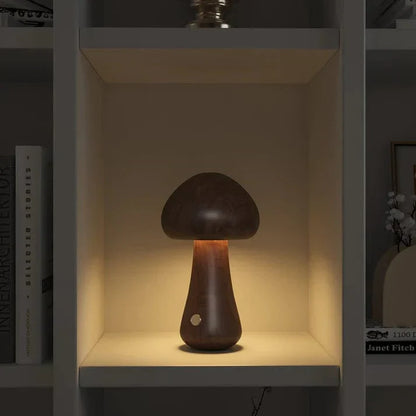 Natural Wood Fungus Lamp