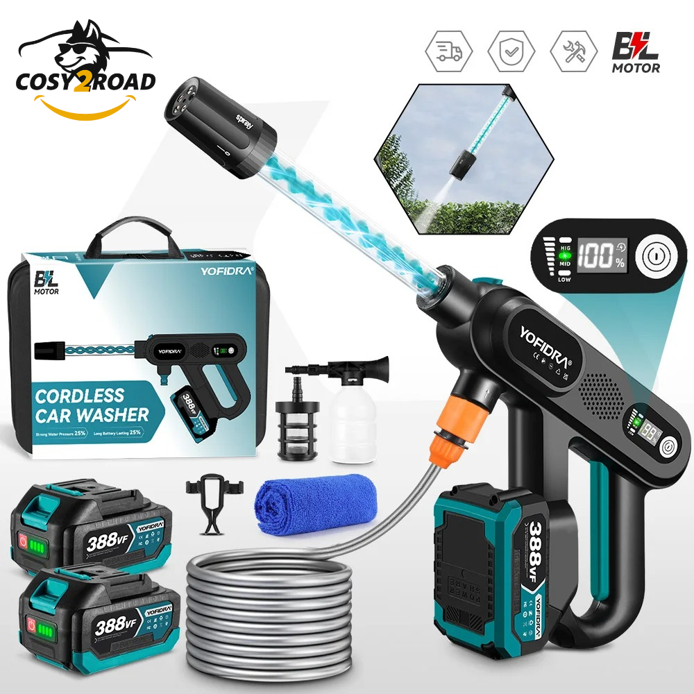 Powerful 220 Bar Portable High-Pressure Cleaner 5 in 1