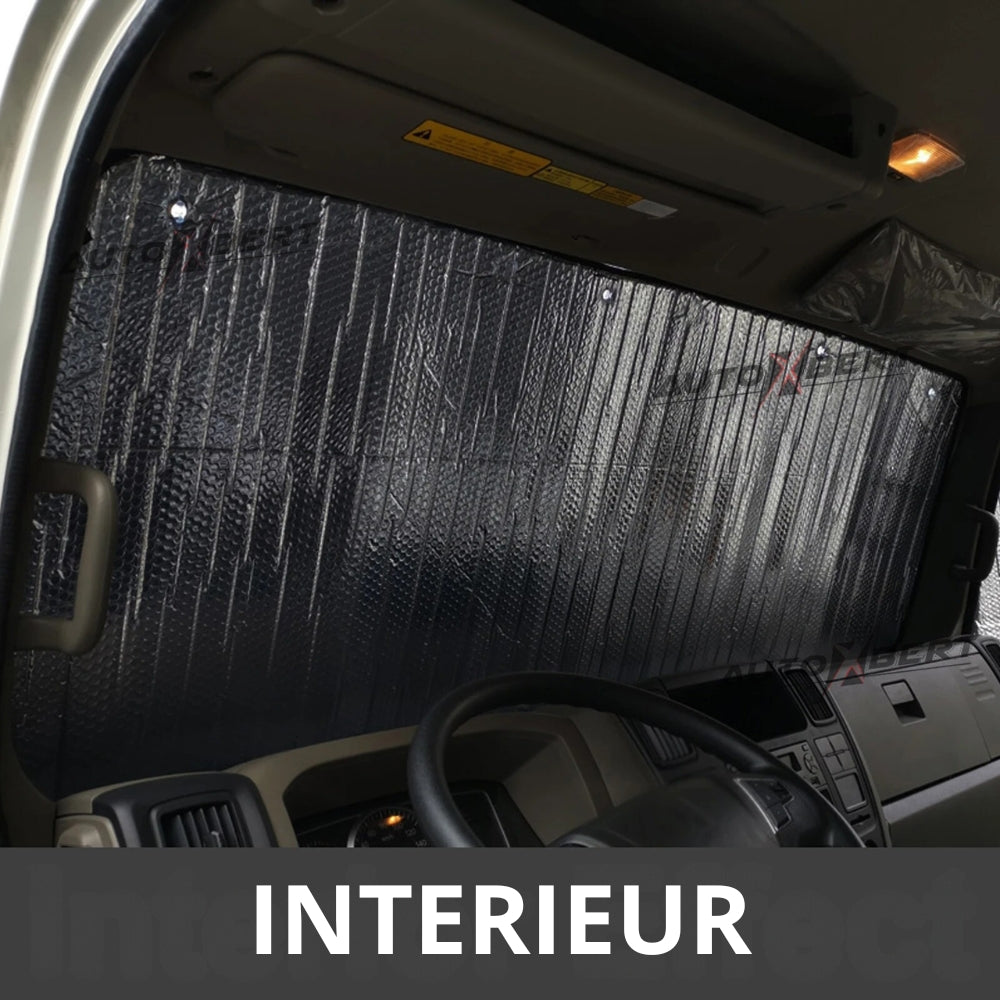 Black Car Sunshade with Cool Ride Logo