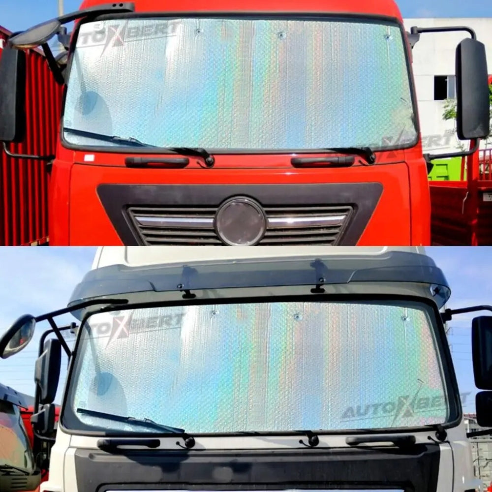 Black Car Sunshade with Cool Ride Logo