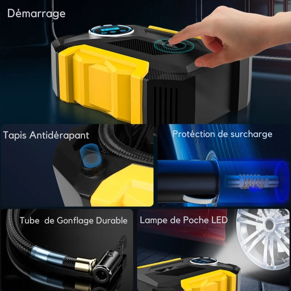 Portable and Quiet Tire Compressor